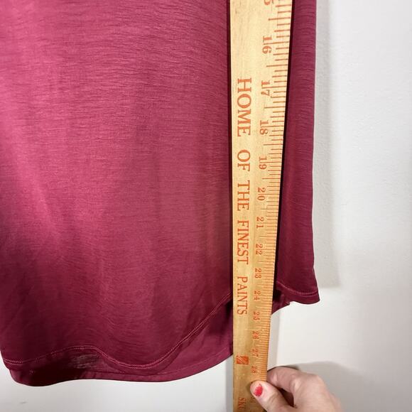 Lululemon Set The Course Top Womens Size 6/8 MED Shirt Top Gym Yoga Raspberry - Picture 6 of 7